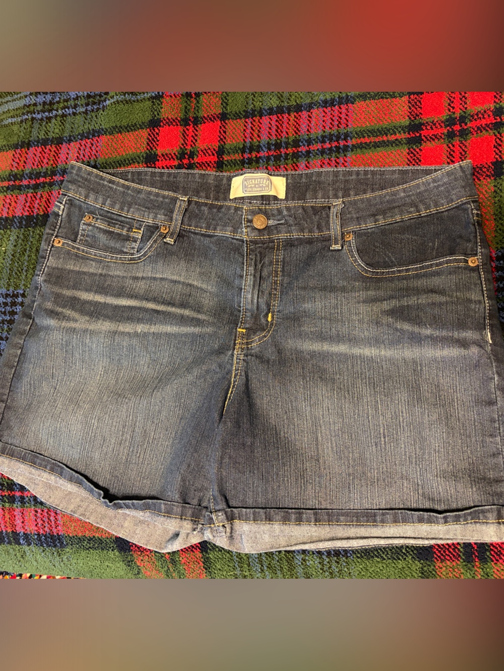 Signature by Levi Strauss Woman Blue Denim Relaxed Jeans